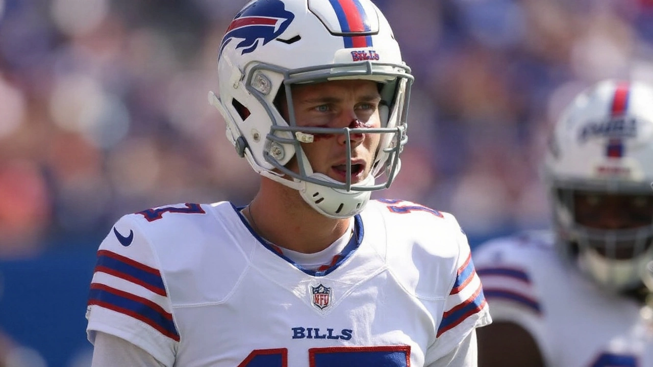 Josh Allen injury scare: Bills QB briefly exits vs. Jets with bloody nose